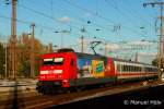 101 001-6 mit Werbung fr Klagenfurt.