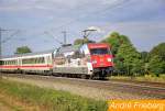 Auch die 101 025 mit Sdafrika Werbung lie sich am 10.06.12 in Vehrte blicken.