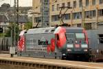 Zum ersten Mal die Eintracht Frankfurt 101 110-5 in Frankfurt Hbf 29.08.2012  