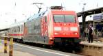 Vorstellung die Eintracht Frankfurt 101 110-5 in Frankfurt Hbf 29.08.2012  