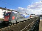 101 083 zog am 10.10.2012 den EC 6 Richtung Hamburg Altona hier beim halt in Koblenz.
