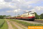 103 235 kam mit dem Rheingold von Rgen wieder.