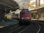 110 497-5 schleppt ICE TD am 15.10.2012 durch Wuppertal Hbf