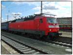 BR 120 130-0 der Deutschen Bahn AG in Berlin-Lichtenberg