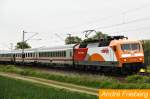 Die neue Mrklin Werbelok 120 112 bei Vehrte am 06.05.12