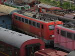 BR 140 432-6 in Verkehrsrot beim 4.Nrdlinger Eisenbahnfest. 30.05.2025