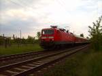 143 863 erreicht gleich Eisenhttenstadt mit den RB 11 Cottbus.08.08.06