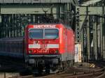 143 840-7 als Schublok fr die S6 rtg Essen, Kln Hbf. , aufgenommen in am 30.10.09