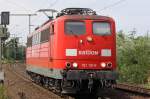 Die 151 131-0 durchfhrt Kln Porz Wahn Lz am 29.07.2009