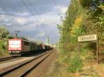 155 214 fuhr am 12.10.2012 mit einem Gterzug durch Oberaden / Lnen 