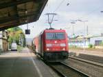 185 308 fuhr auch am 10.10.2012 mit einem Gterzug durch Neuwied