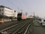 185 101-4 durchfhrt Rdesheim an dem Rhein mit den AMBROGIO. 13.02.08