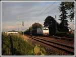 Auch 186 144 geniet die letzten Sonnenstrahlen vom 30.7.09