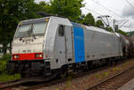Die RAILPOOL 186 506-2 (91 80 6186 506-2 D-Rpool) fährt am 04 Juni 2025 mit einem Kesselwagenzug durch den Bahnhof Kirchen (Sieg) in Richtung Köln.

Die Bombardier TRAXX F140 MS(2E) wurde 2018 von Bombardier in Kassel unter der Fabriknummer 35555 gebaut und an die Railpool ausgeliefert. Die Multisystemlokomotive hat die Zulassungen bzw. besitzt die Länderpakete für Deutschland, Österreich, Schweiz, Italien, Belgien und die Niederland (D/A/CH/I/B/NL).
