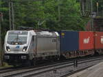 BR 187 014 von Metrans / Die Gterbahnen mit Containerzug durch HH-Harburg -> Maschen/Buchholz. 29.05.2025