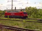 189 083-9 kommt solo von der Oderbrcke wieder nach Frankfurt/Oder eingefahren. 18.05.07