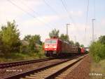 189 052-4 mit ein gemischten Gterzug auf den Sdlichen BAR. 14.08.07