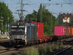 BR 193 801-8 von Railpool mit Containerzug durch M-Heimeranplatz. 30.05.2025