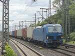 BR 192 043 Northrail mit Containerzug bei der Durchfahrt HH-Harburg. 19.06.2025