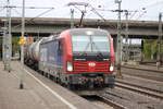 BR 6193 052 von SBB Cargo mit Kesseln bei der durchfahrt HH-Harburg Richtung Maschen/Buchholz. 9.Oktober 2025