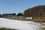 6193 999 von 'RTB Cargo' mit einem Autozug aus M�nchen kommend am 20. Januar 2026 bei Axdorf im Chiemgau.