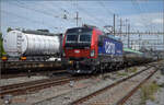 193 083 von SBB Cargo national in Pratteln. August 2025.