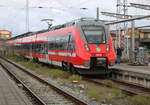 442 338 als S2(Rostock-Güstrow)stand am 24.08.2025 im Rostocker Hbf.
