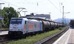 RP/HSL 186 299-4 REV/TALBOT/15.04.25 mit Keeselzug aufgenommen im Koblenzer Hbf. 12.08.2025