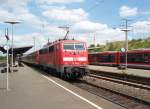 111 204 als RE Wrzburg Hbf - Nrnberg Hbf in Neustadt (Aisch). 21.06.2008