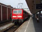 111 138 als RE 15 nach Emden Hbf in Mnster (Westf.) Hbf. 12.04.2009