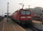 143 114 als RB 27 nach Kln Hbf in Koblenz Hbf. 04.04.2009