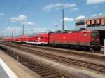 143 822 als RE 1 nach Koblenz Hbf in Saarbrcken Hbf. 30.05.2009