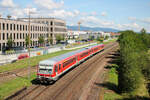 Am 22. Juli 2024 waren 628 636 und 628 611 als RE 12021 nach Karlsruhe Hbf unterwegs. Hier bei der Ausfahrt aus Landau