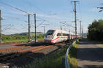 Nachschuss ICE4 0812 052 als ICE 2060 Hamburg - München bei Ebensfeld. 20.05.24