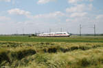 407 501-6 als Umleiter ICE bei Uffenheim. 04.06.24