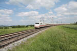 401 085-6  freilassing  als Umleiter ICE bei Uffenheim. 04.06.24