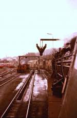 Das Bw-Crailsheim von der Heizerseite der 01 173. Heute steht sie im Bw Heilbronn zur Aufarbeitung. Es lohnt sich.