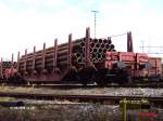 Ein Wagen fr Rohr/Holzladung.Dsseldorf-Hamm 02.08.06