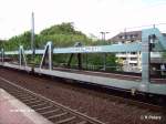 Ein Autotransportwagen der Cobelfret in Dsseldorf Vlklingerstrasse.