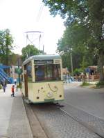 Auf dem letzten Meter der Trasse, hinten links sieht man die Klappbrcke - 23.5.2009