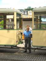 KSW, Verbinden der Leiitungen zum beiwagen, 23.5.2009 Woltersdorf Schleuse