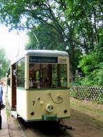 Stirnansicht KSW-Tw 7 an der Endstelle S-Bahnhof Rahnsdorf, 23.5.2009