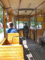 Innenansicht KSW-Triebwagen Strassenbahn Woltersdorf, Juli 2009