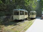 KSW 7 und KSW-Beiwagen beim Umsetzen in Rahnsdorf S-Bhf., Mai 2007