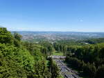 (275'419) - Wasserspiele Wilhelmshhe und Blick auf Kassel am 11. Mai 2025 von der Wilhelmshhe aus