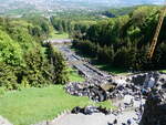 (275'422) - Wasserspiele Wilhelmshhe und Blick auf Kassel am 11. Mai 2025 von der Wilhelmshhe aus