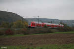 445 064 als RE 55 4618 Würzburg - Frankfurt/Main bei Wernfeld. 20.10.24


