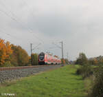 445 044 als RE 4622 Würzburg - Frankfurt/Main bei Thüngersheim. 20.10.24