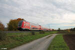 445 077 als RE 54 RE4617 Frankfurt/Main - Bamberg bei Thüngersheim. 21.10.24