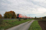445 077 als RE 54 RE4617 Frankfurt/Main - Bamberg bei Thüngersheim. 21.10.24